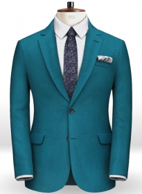 Teal Blue Wool Jacket