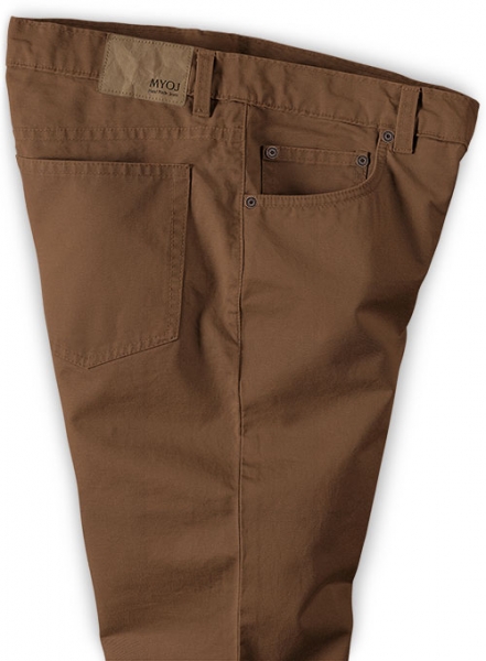 Rome Brown Stretch Chino Jeans