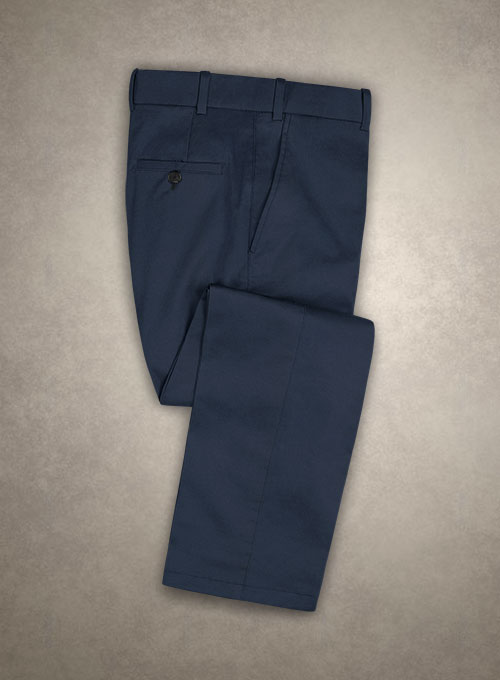 Caccioppoli Cotton Drill Deep Blue Pants