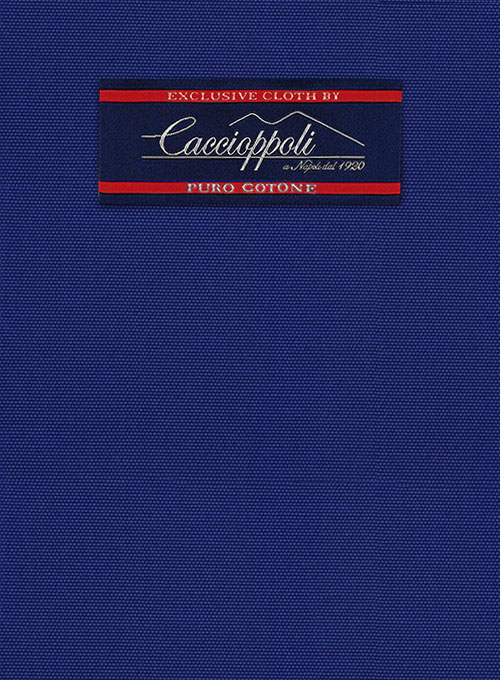 Caccioppoli Cotton Drill Sapphire Blue Pants