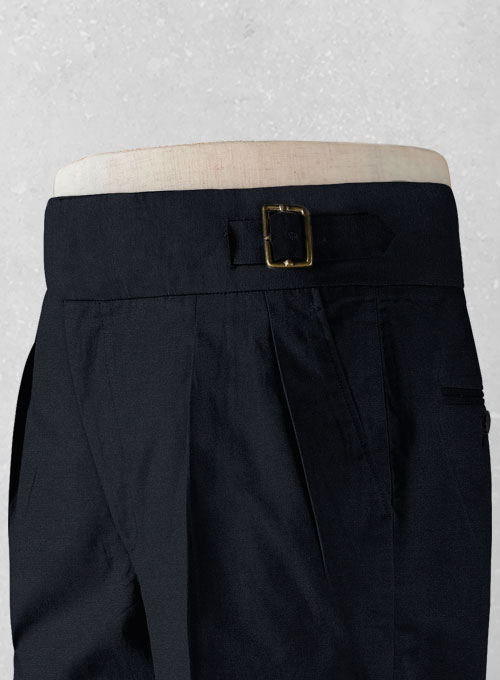 Dark Navy Blue Chino Gurkha Trousers