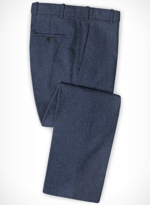 Empire Blue Tweed Pants