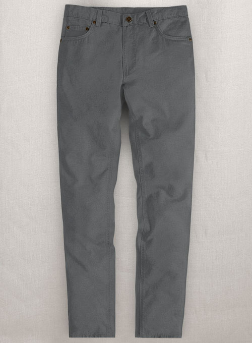Gray Chino Jeans - Click Image to Close