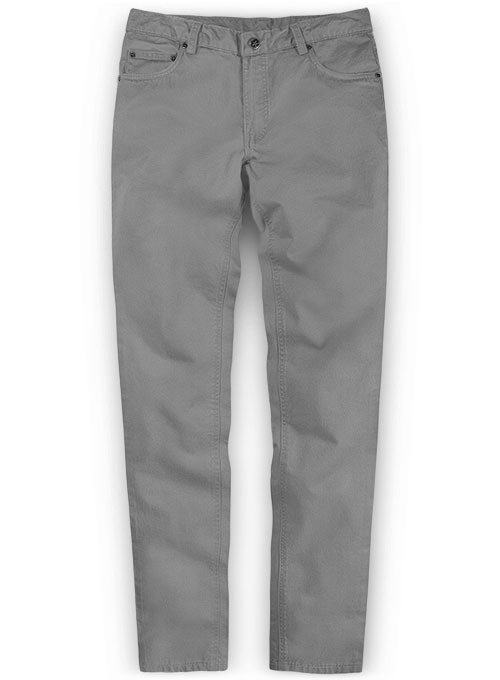 Gray Stretch Chino Jeans