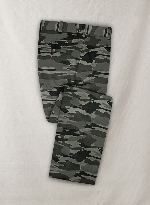 Gray Stretch Camo Pants