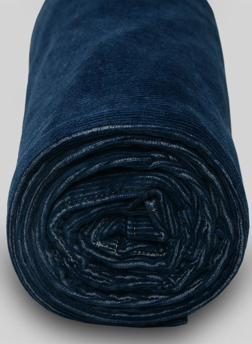 Indigo Corduroy Stretch Jeans - Hard Wash - Click Image to Close