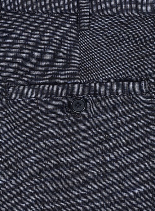 Italian Blu Linen Pants - Click Image to Close