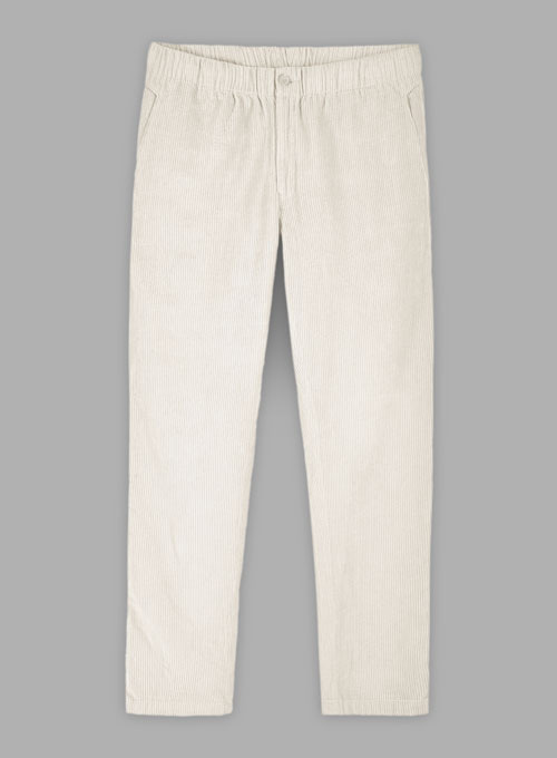 Easy Pants Ivory Corduroy