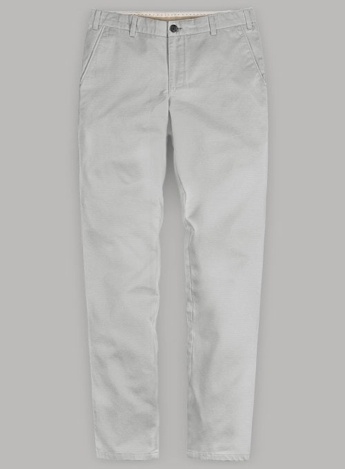 Light Gray Stretch Chino Pants