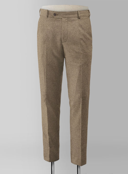 Light Weight Light Brown Tweed Pants