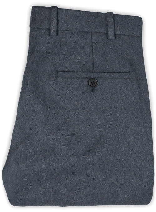 Light Weight Bond Blue Tweed Pants