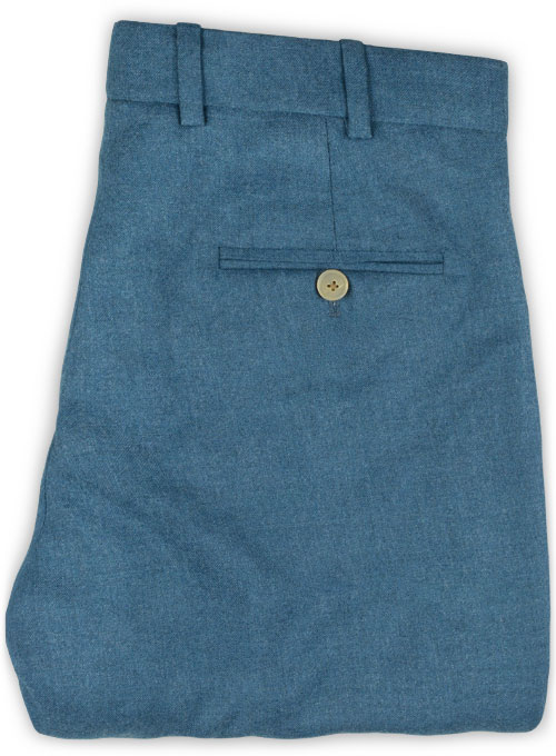 Light Weight Bar Blue Tweed Pants