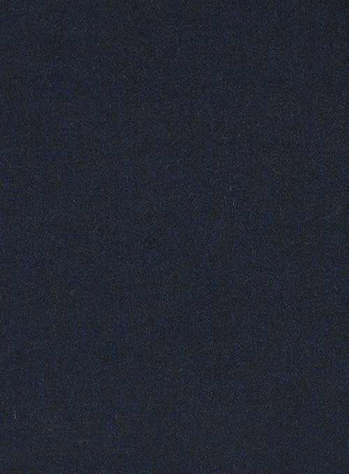 Light Weight Melange Dark Blue Tweed Pants - Click Image to Close