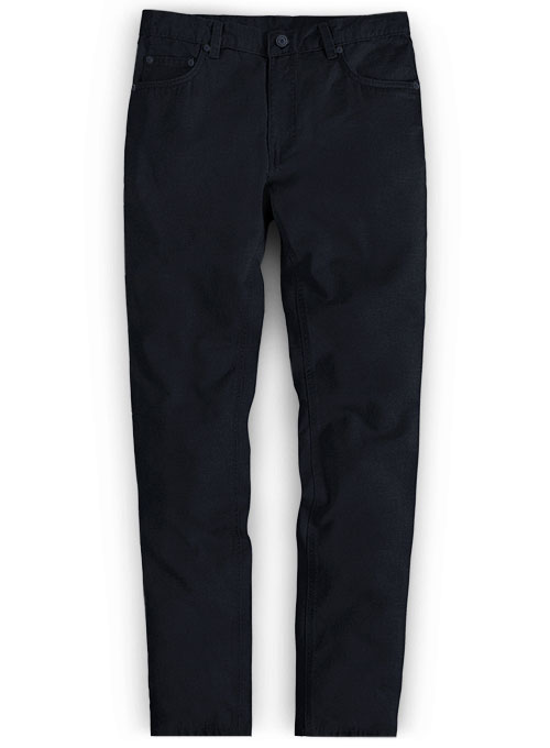 Dark Navy Blue Chino Jeans - Click Image to Close