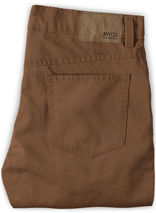 Rome Brown Stretch Chino Jeans