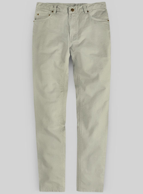 Slate Green Stretch Chino Jeans