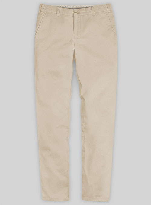 Sand Feather Cotton Canvas Stretch Chino Pants