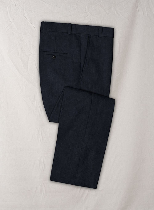 Solbiati Dark Blue Linen Pants