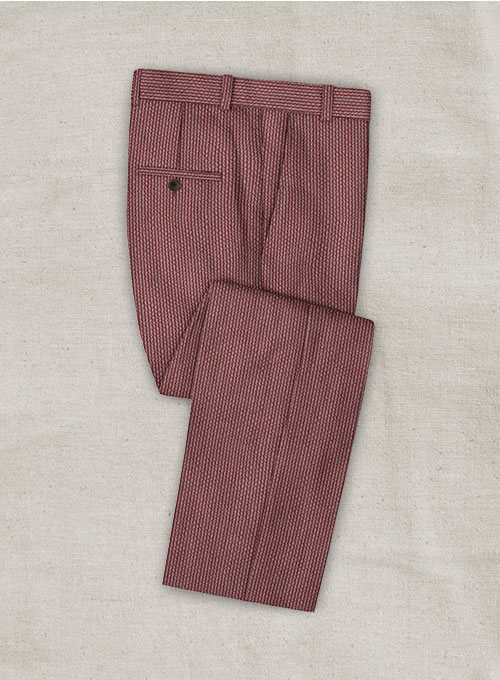 Solbiati Rosewood Seersucker Pants