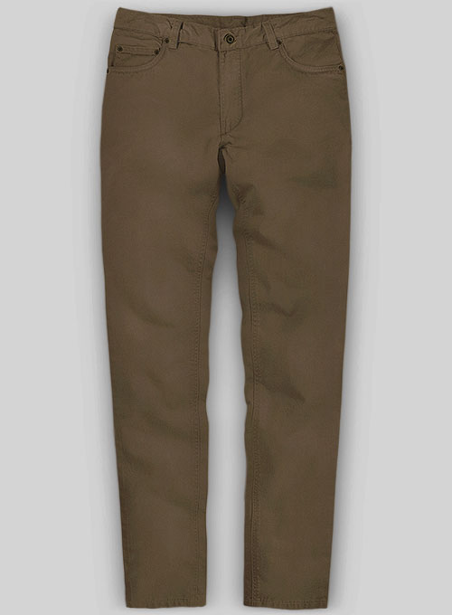 Stretch Summer Brown Chino Jeans