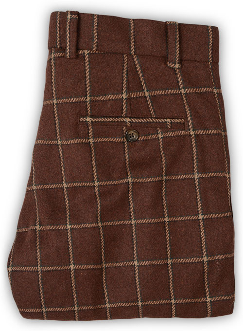 Vintage Brown Glen Royal  Tweed Pants