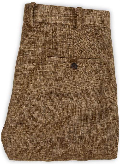 Vintage Glasgow Brown Tweed Pants - Click Image to Close