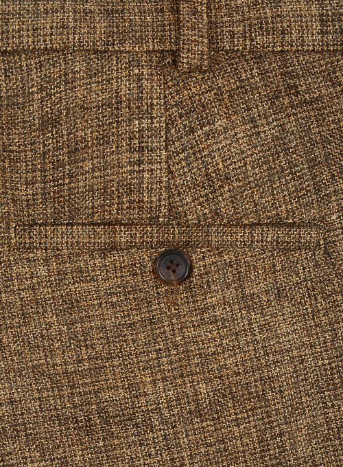 Vintage Glasgow Brown Tweed Pants - Click Image to Close