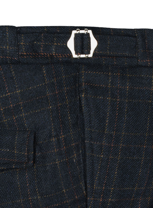 Vintage Jones Navy Checks Tweed Pants