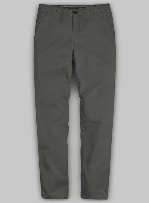 Stretch Summer Gray Chino Pants