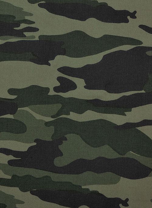 Green Stretch Camo Waist Coat