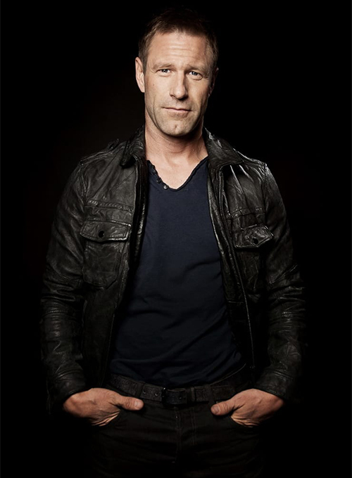 Aaron Eckhart Leather Jacket #1