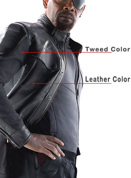 Avengers Age of Ultron Nick Fury Leather Jacket - Click Image to Close
