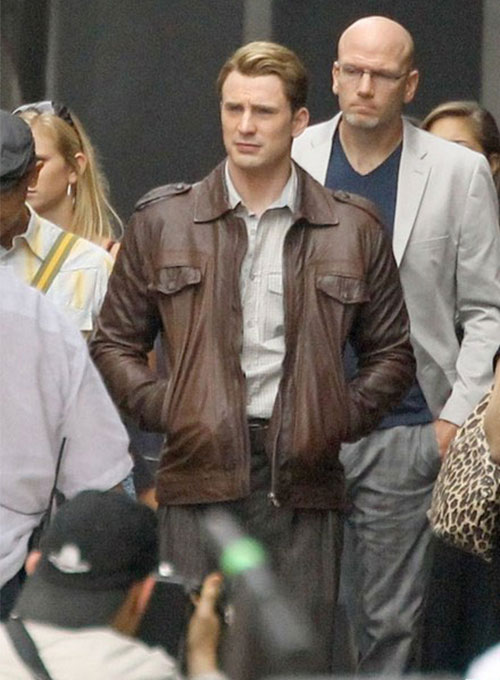 The Avengers Steve Rogers (Chris Evans ) Jacket - Click Image to Close