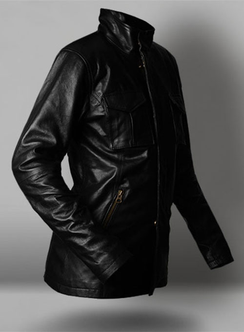 Black Leather Jacket # 126 - Click Image to Close