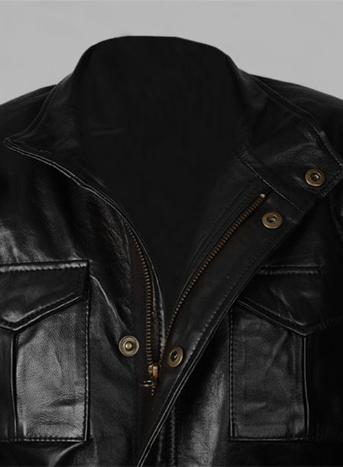 Black Leather Jacket # 126 - Click Image to Close