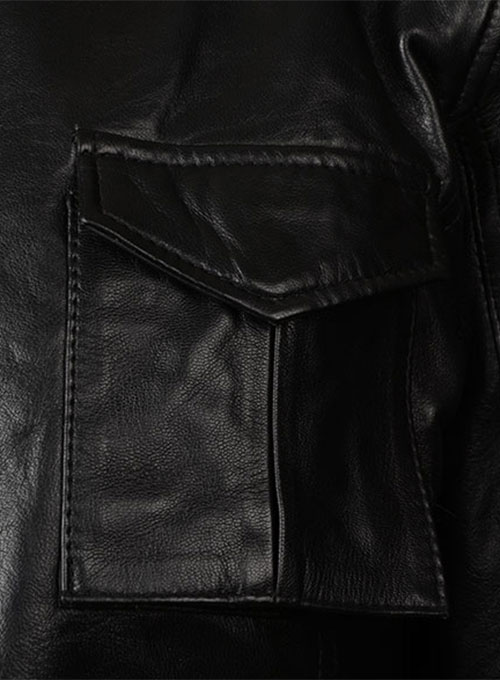 Black Leather Jacket # 126 - Click Image to Close