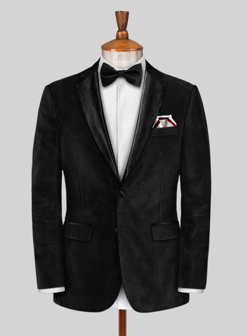 Black Velvet Tuxedo Jacket