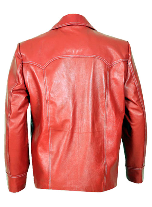 Brad Pitt Fight Club Leather Jacket - Click Image to Close