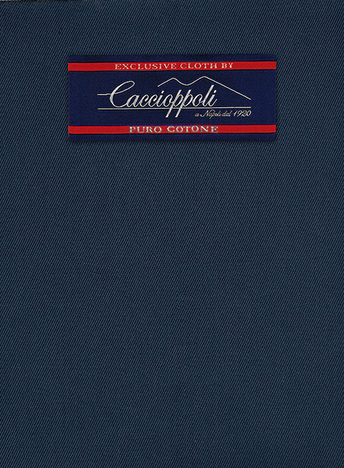 Caccioppoli Cotton Cashmere Royal Blue Jacket