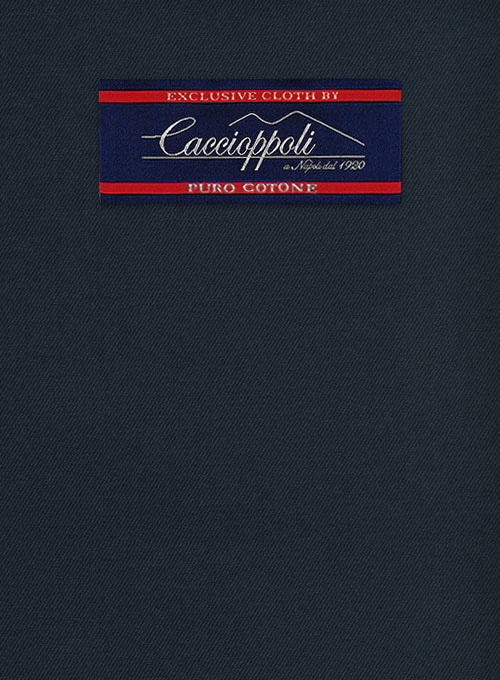 Caccioppoli Cotton Gabardine Dark Blue Jacket