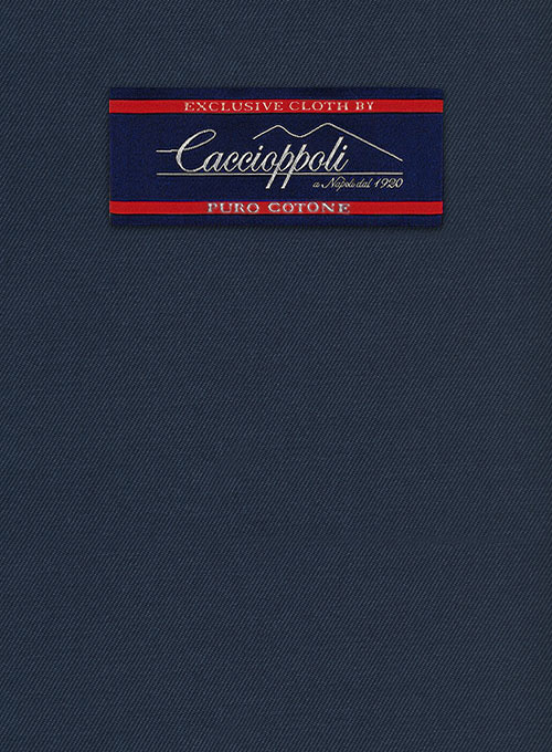 Caccioppoli Cotton Drill Deep Blue Jacket