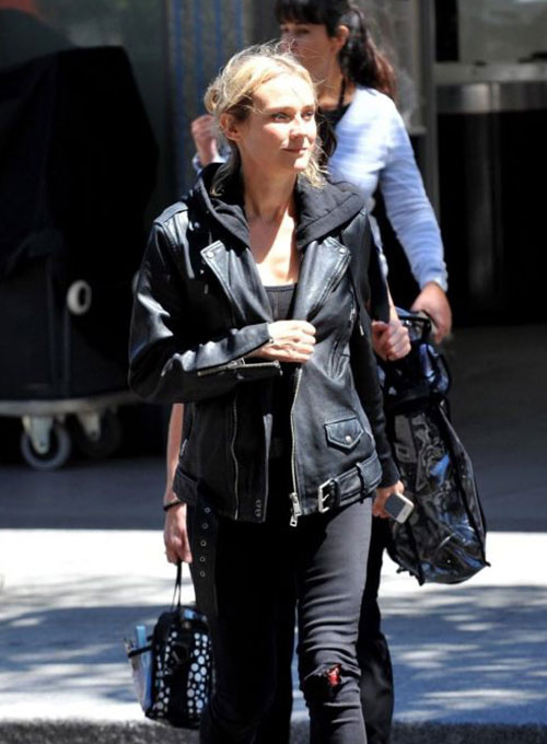 Diane Kruger Leather Jacket