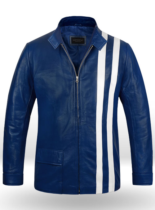 Elvis Presley Speedway Blue Leather Jacket