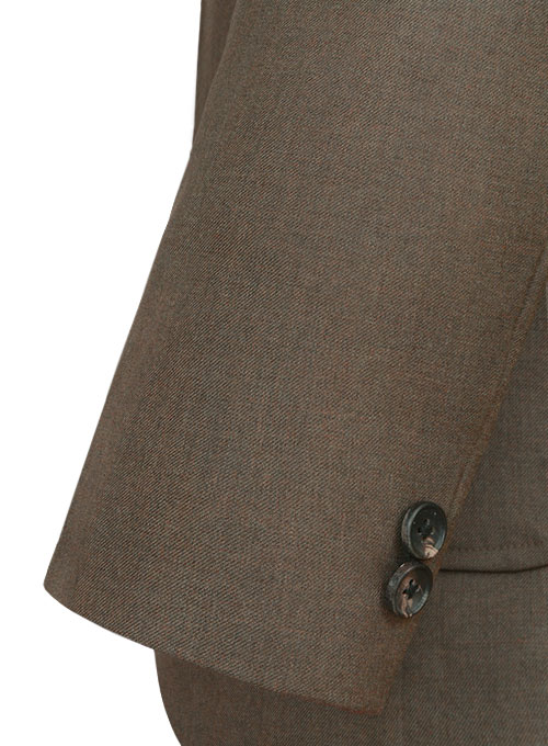 Frosted Brown Terry Rayon Breezer Style Jacket