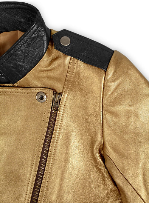 Golden Leather Jacket # 514 - Click Image to Close