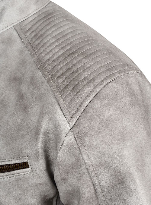 Harbor Gray Leather Jacket # 656 - Click Image to Close