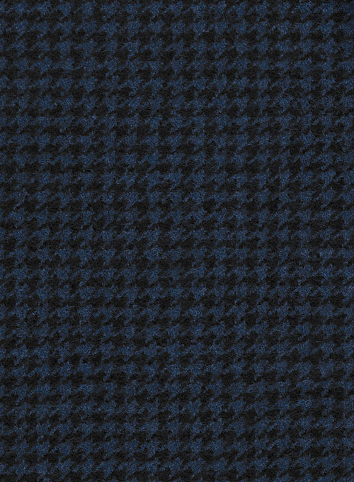 Houndstooth Dark Blue Tweed Jacket