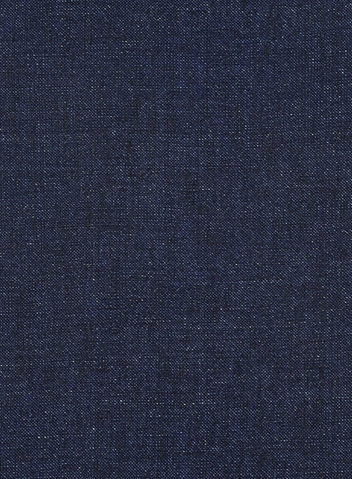 Italian Blue Khyber Linen Jacket