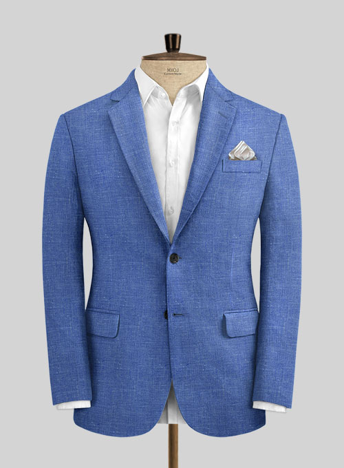 Italian Linen Smoked Blue Jacket