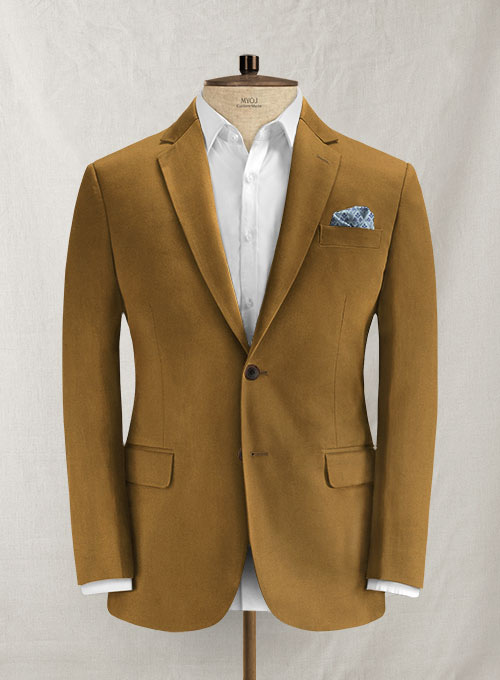 Italian Tan Cotton Stretch Jacket